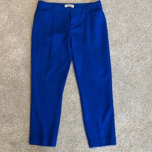 GAP Royal Blue Slim Cropped Pants Size 4